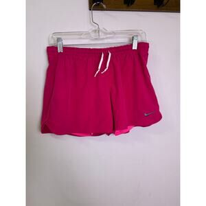 Nike Dri-FIT Tempo Running Shorts Pink Elastic Waist Lined Women’s Medium